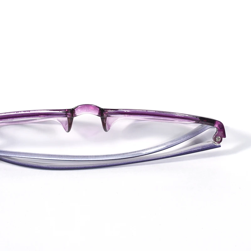 Lila Farbe Progressive Multifokale Lesebrille Damen Ultraleichter runder Rahmen Tragen Sie leicht für Frauen TR90 +125 + 175 + 225 – Detail 12