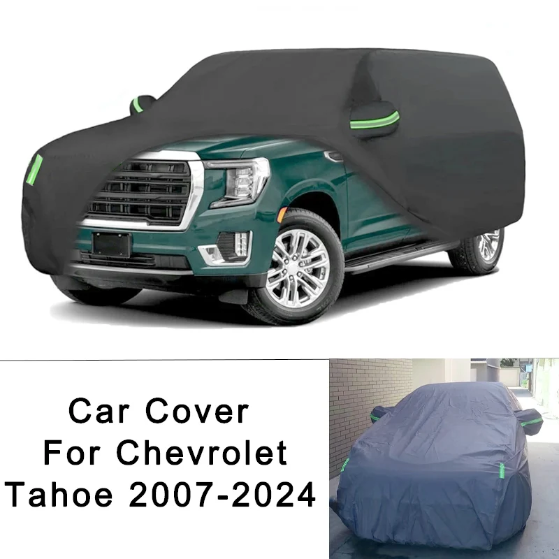 

Наружные автомобильные чехлы, аксессуары для Chevrolet Tahoe 2007-2024, сверхмощные водонепроницаемые чехлы от солнца, дождя, УФ-пыли, снега, защита от снега, 2010