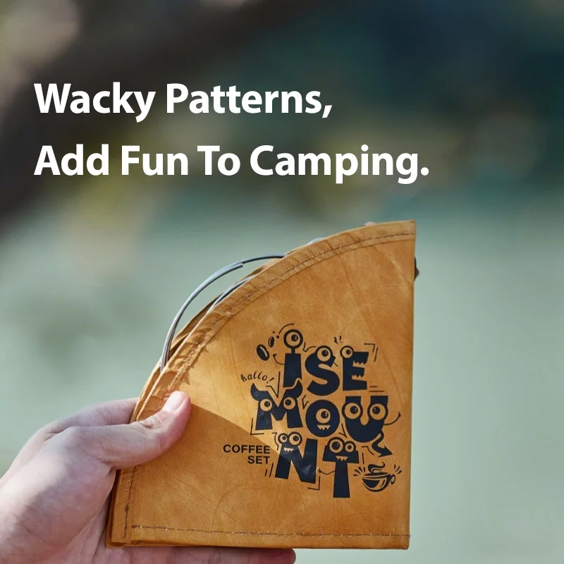 

Легкий уличный набор посуды для кофе, фильтр-бумага, сумка для хранения, держатель, кофейная ложка, прочные аксессуары для кемпинга и путешествий