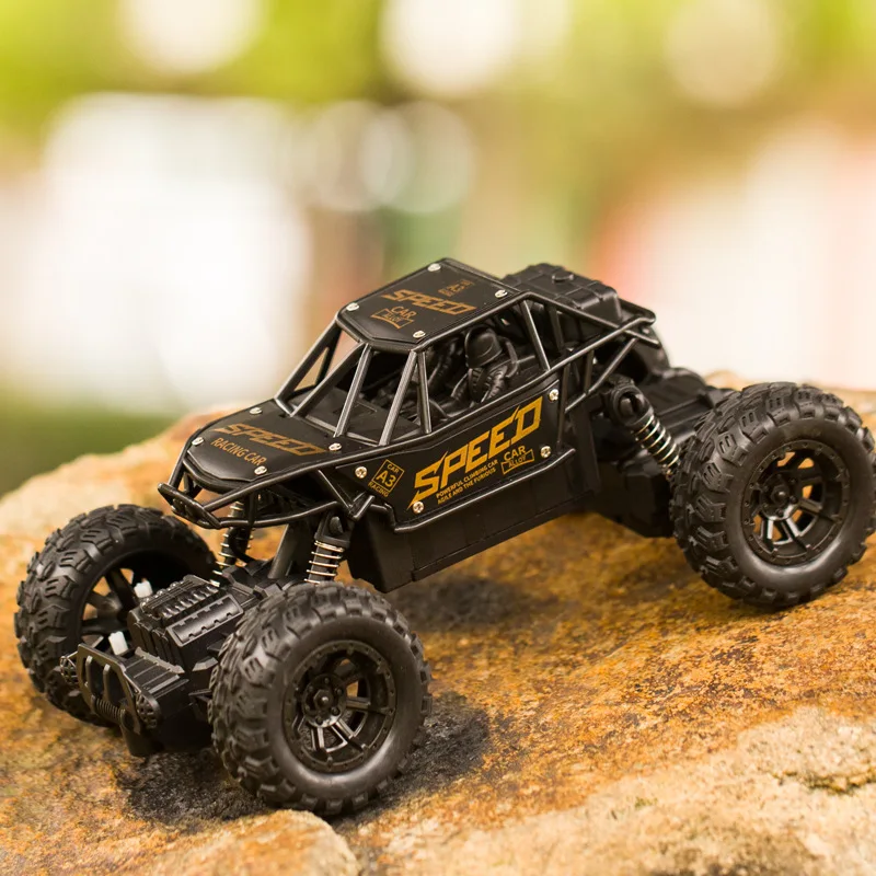 RC Four-way Off-road Climbing Car Remote Control Car Alloy Off-road Monster Car LED Light Drift Boy\'s Toy Racing Birthday Gift