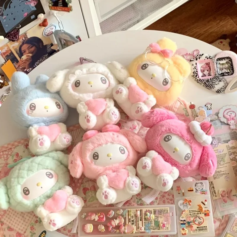 

Genuin Sanrio My Melody 50th Anniversary Milk Candy Series Blind Box Vinyl Plush Doll Kawaii Bag Pendant Toy Gift for Collectors