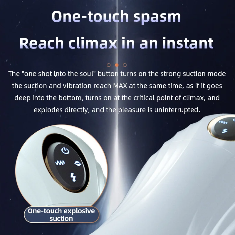 Automatic Sucking Male Masturbator Cup with Vibration - Penis Oral Machine Suction Blowjob Simulating Vibrating Masturbation for