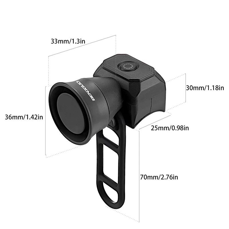 120dB MTB Mountain Bike Warning Safety Ring Waterproof Bell Bicycle Electric Bell Bike USB Charging Horn Cycling Accessories - Image 6