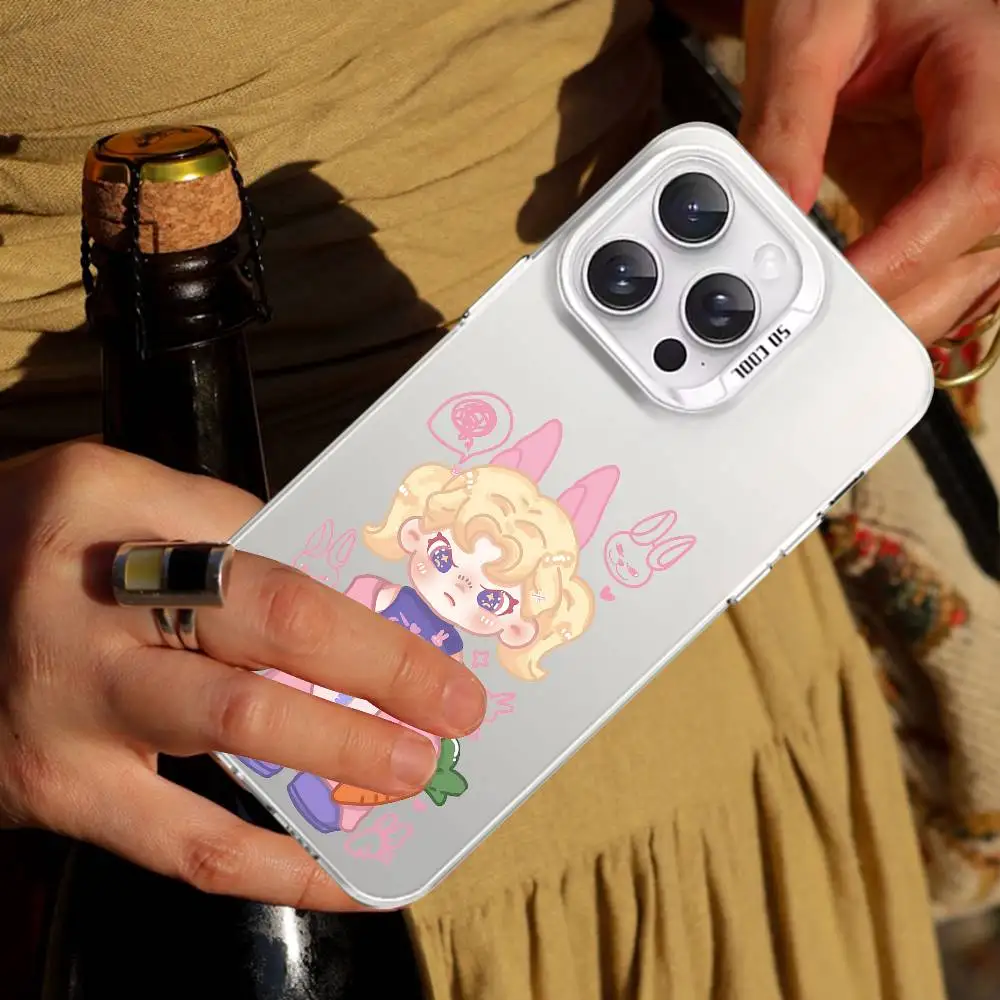 حافظة هاتف D-Dora رائعة لهاتف آيفون 17 16 15 14 13 12 11 Pro Max X XS XR 7 8 Plus غطاء مقاوم للصدمات بالكهرباء الفضية IMD #3