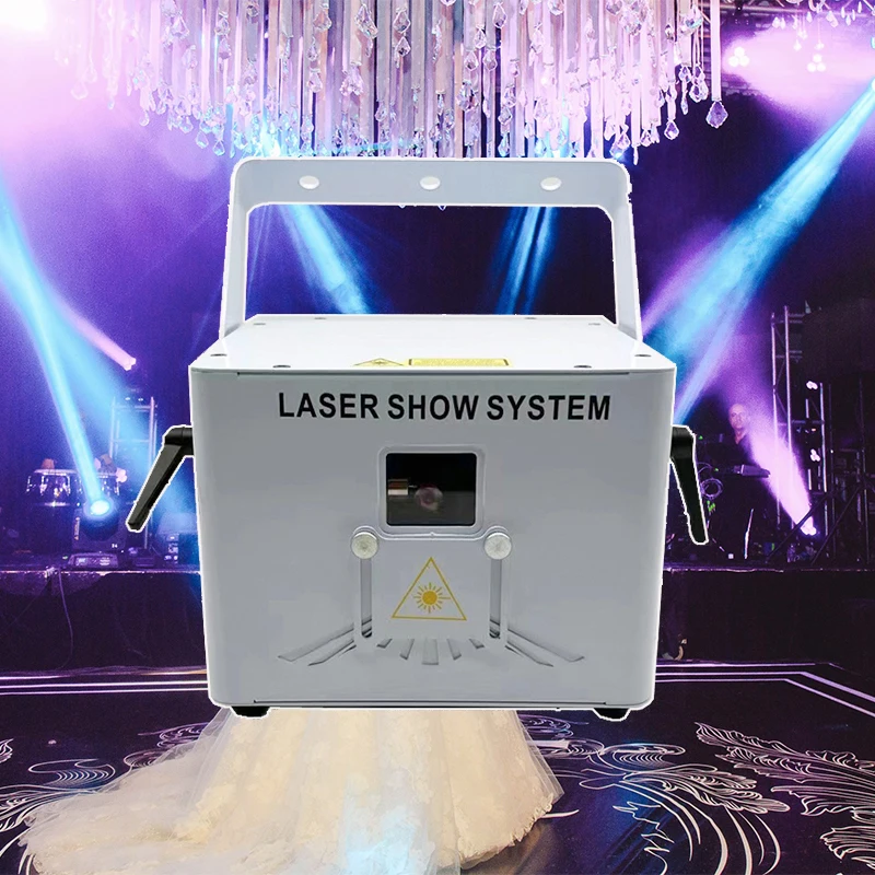 

1W 2W Disco Laser DJ Professional RGB Animation Lazer Projector Beam Stage Lighting Effect DMX For Party Nightclub Light Wedding