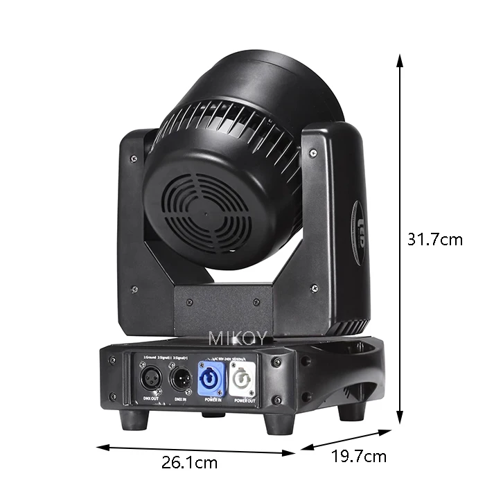 7X40W LED Zoom Farbiger Moving Head Scheinwerfer RGB Beam Light DMX-Steuerung Bühneneffekt DJ Disco Nachtclub Party Hochzeit Tanz – Detail 6