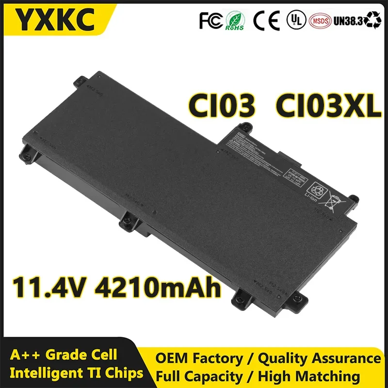 

Новый Сменный аккумулятор CI03 CI03XL 11,4 в 48 Втч HSTNN-UB6Q 801554-001 совместим с HP ProBook 640 G2 645 G2 650 G2 655 G2 G2