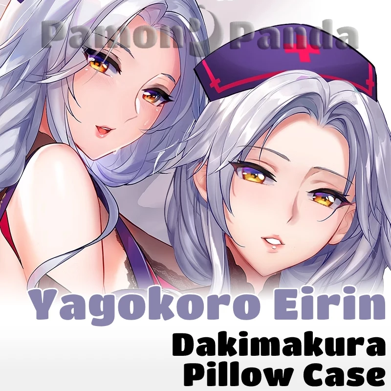 Yagokoro Eirin Dakimakura Touhou Project Hugging Pillow Case Full Body Pillowcase Cushion Cover Home Bedding Decor Otaku Gift