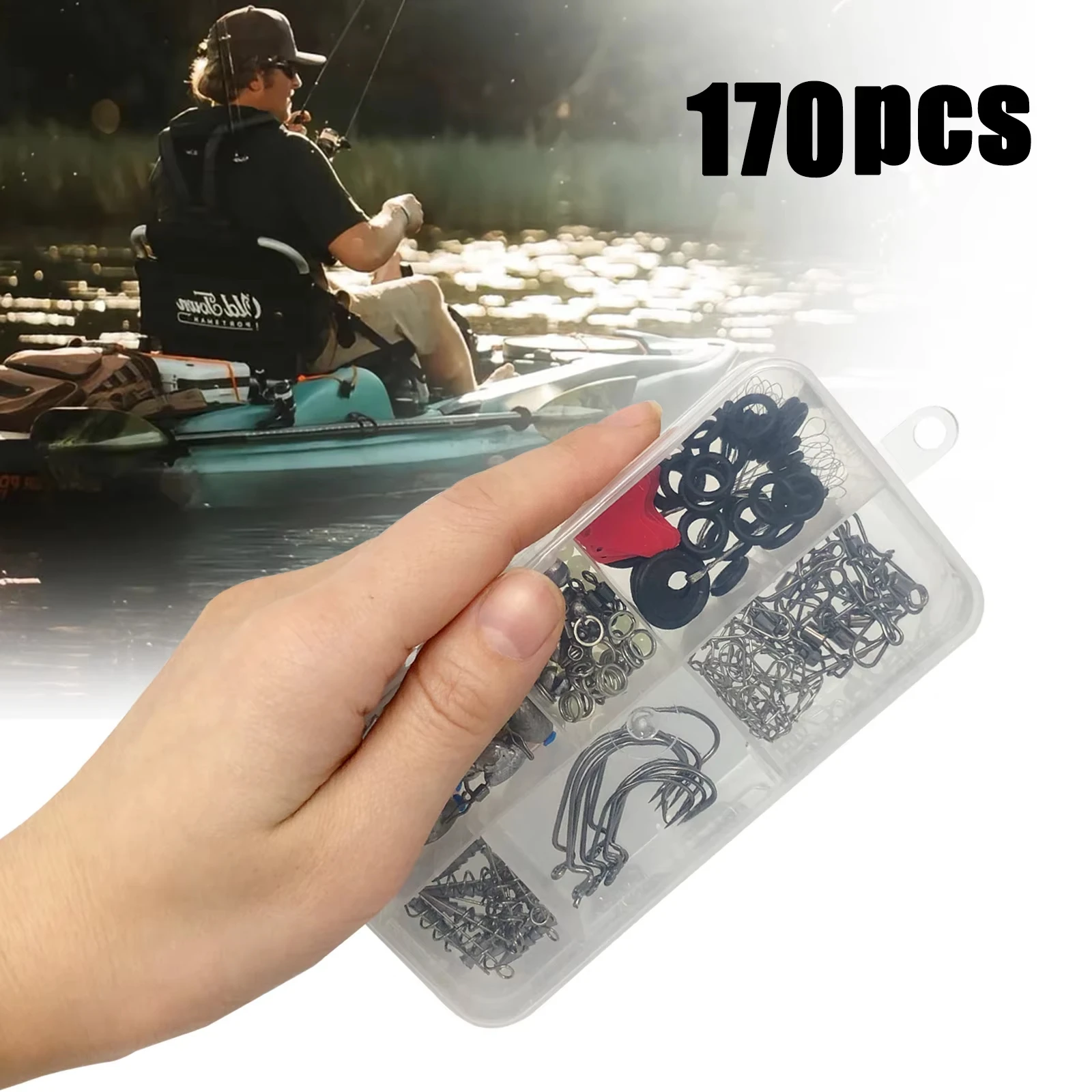 Kit de Aparejos Profesional para Lubina y Trucha con Anzuelos y Plomos