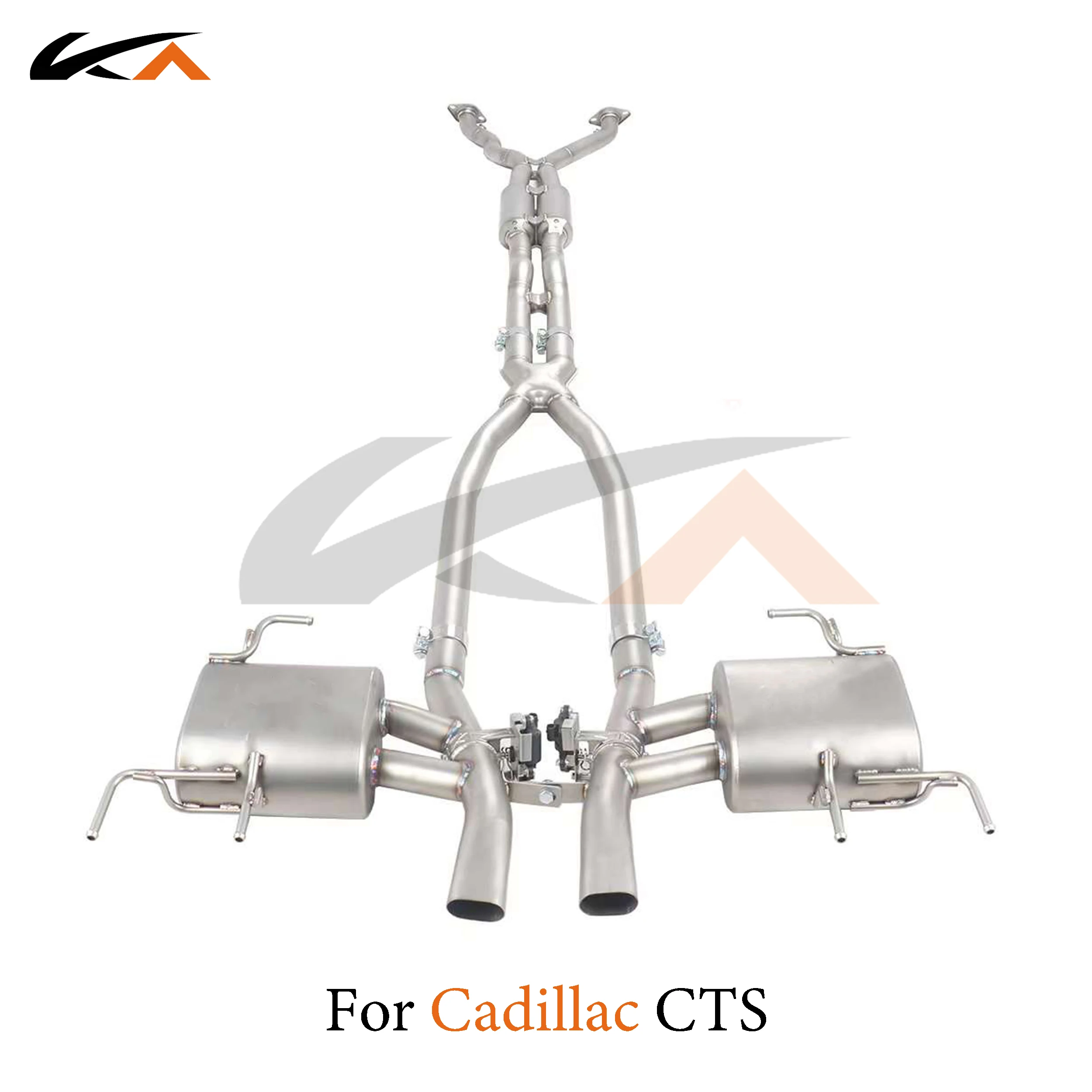 

KA Tuning exhaust system stainless catback for Cadillac CTS coupe 3.6 rear section performance parts muffler valve