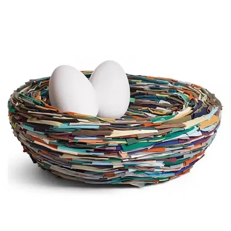 Modern simple bird's nest multi-person living room, adult sofa