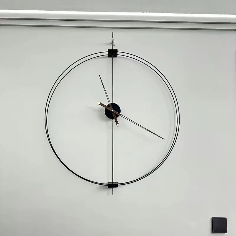 Reloj De Pared nórdico De lujo, Mural De arte De gran tamaño, Reloj De Pared estético moderno, diseño Simple, silencioso, decoración del hogar