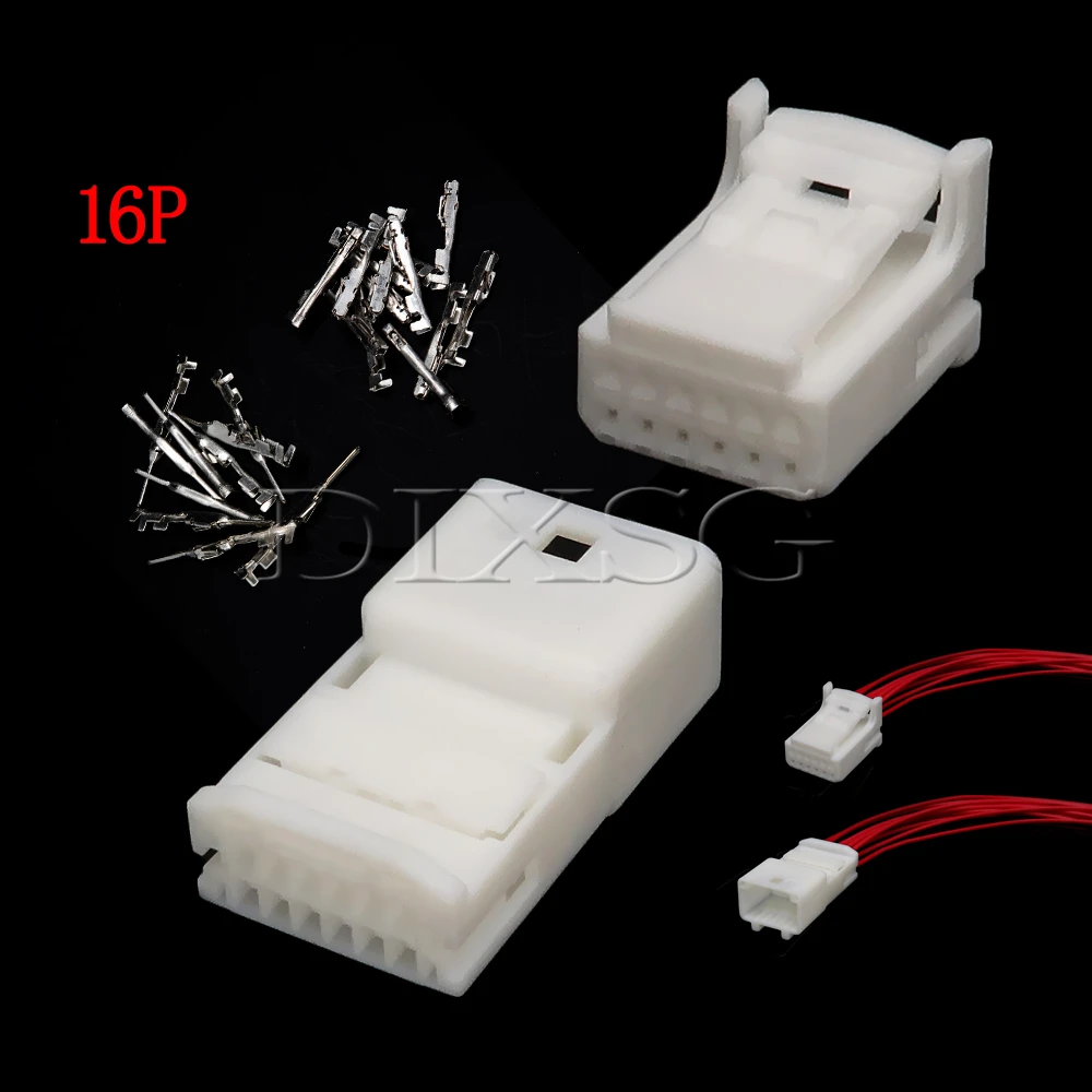 1 Set 12 Pin 1318774-1 1473407-1 1318772-1 Car Wire Plug for Nissan Toyota Navigation Audio 936348-1 1318774-2 1473898-1