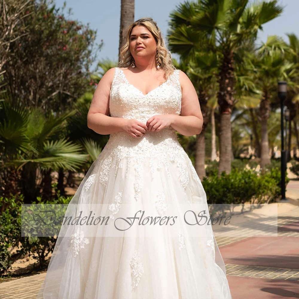 Pastrol vestidos De novia De talla grande 2023 vestidos De novia largos personalizados Línea A tren De barrido Vestido De novia