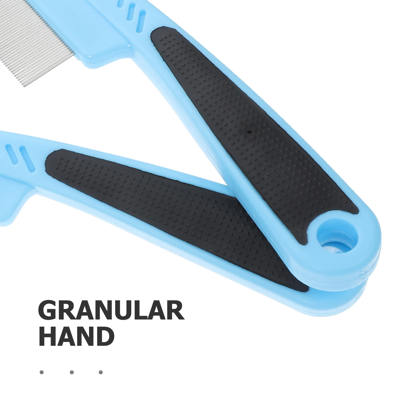 Peine de dientes finos de Metal para Control de caspa, herramienta efectiva para limpieza del cuero cabelludo, para mujeres y hombres, cepillo anticaspa, 2 uds.