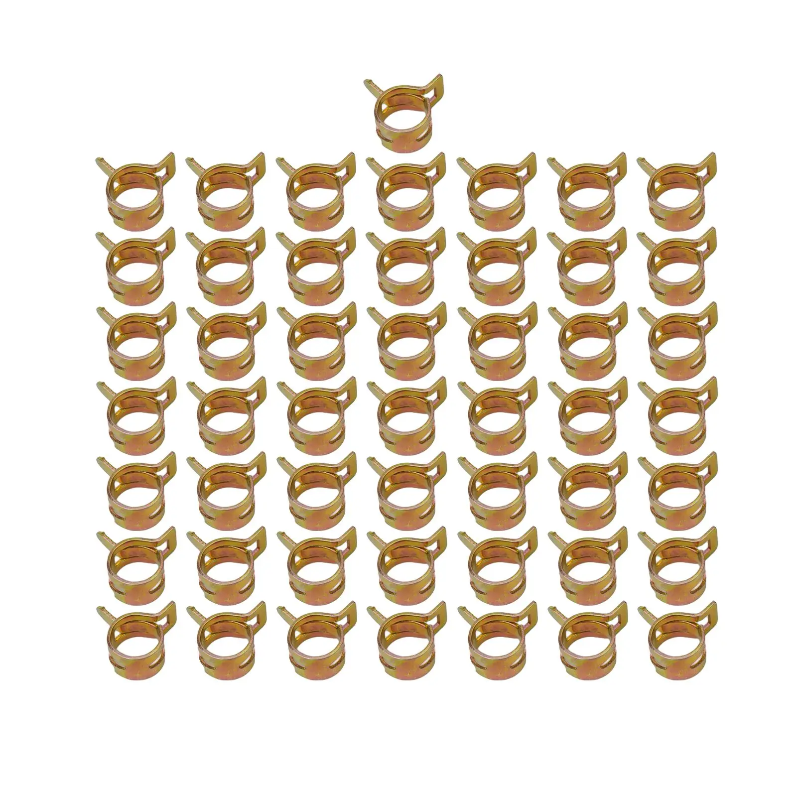 

Зажимы-скобы 50 шт. для шлангов 10 мм, идеально подходят для автомобильных топливных систем и силиконовых вакуумных применений, сталь 65Mn