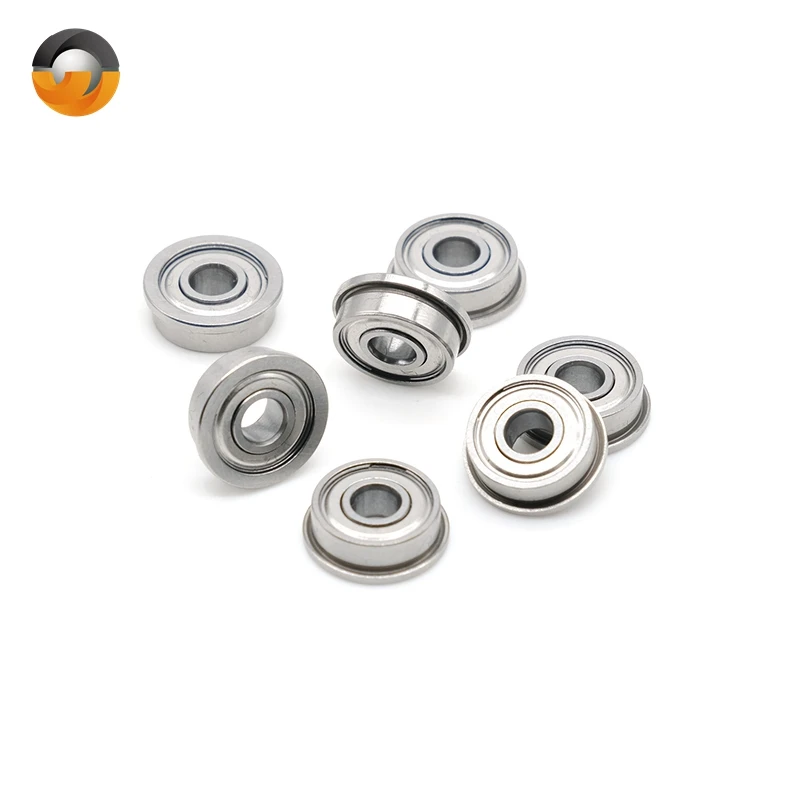 10pcs ABEC-7 f695zz 5x13x4mm Flansch Kugellager Metall abgeschirmte Flansch lager