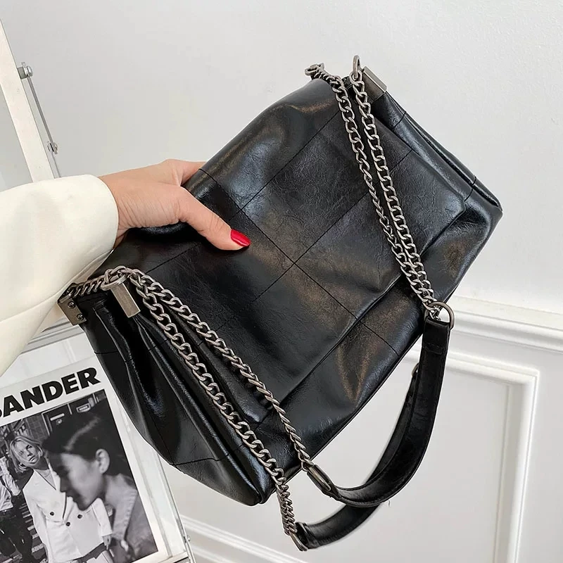 Luxus Handtaschen Frauen Taschen Designer Vintage Schulter Tasche Neue Kette Messenger Bags Weiche Klappe Schulter Crossbody Pack Frauen Geldbörse