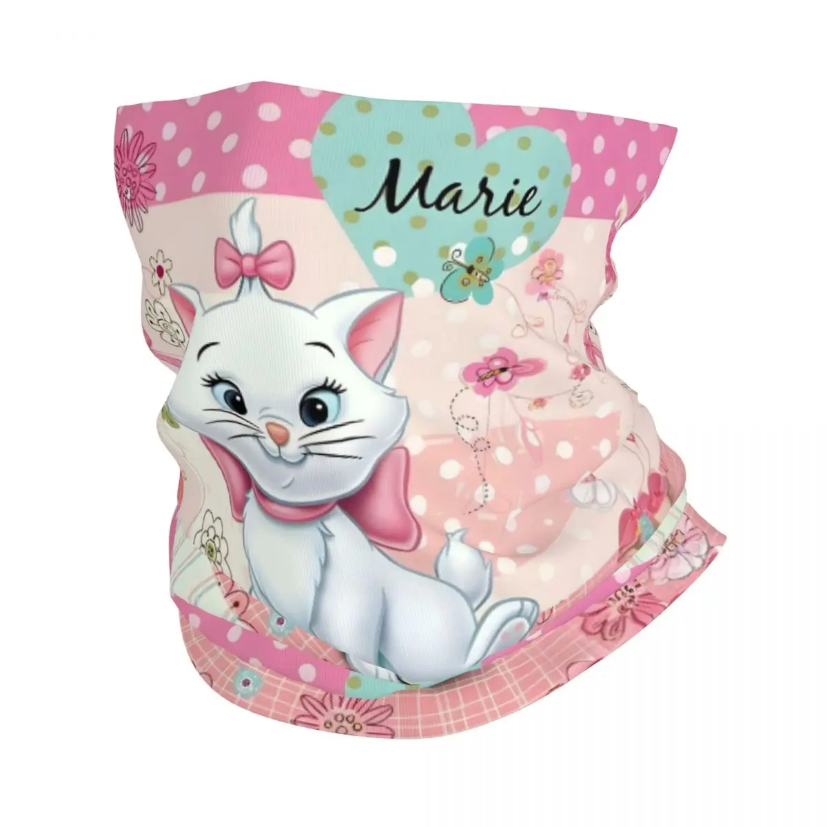 

Custom Cartoon Marie Cat Bandana Neck Gaiter Windproof Face Scarf Cover Men Women Anime Kawaii Headwear Tube Balaclava