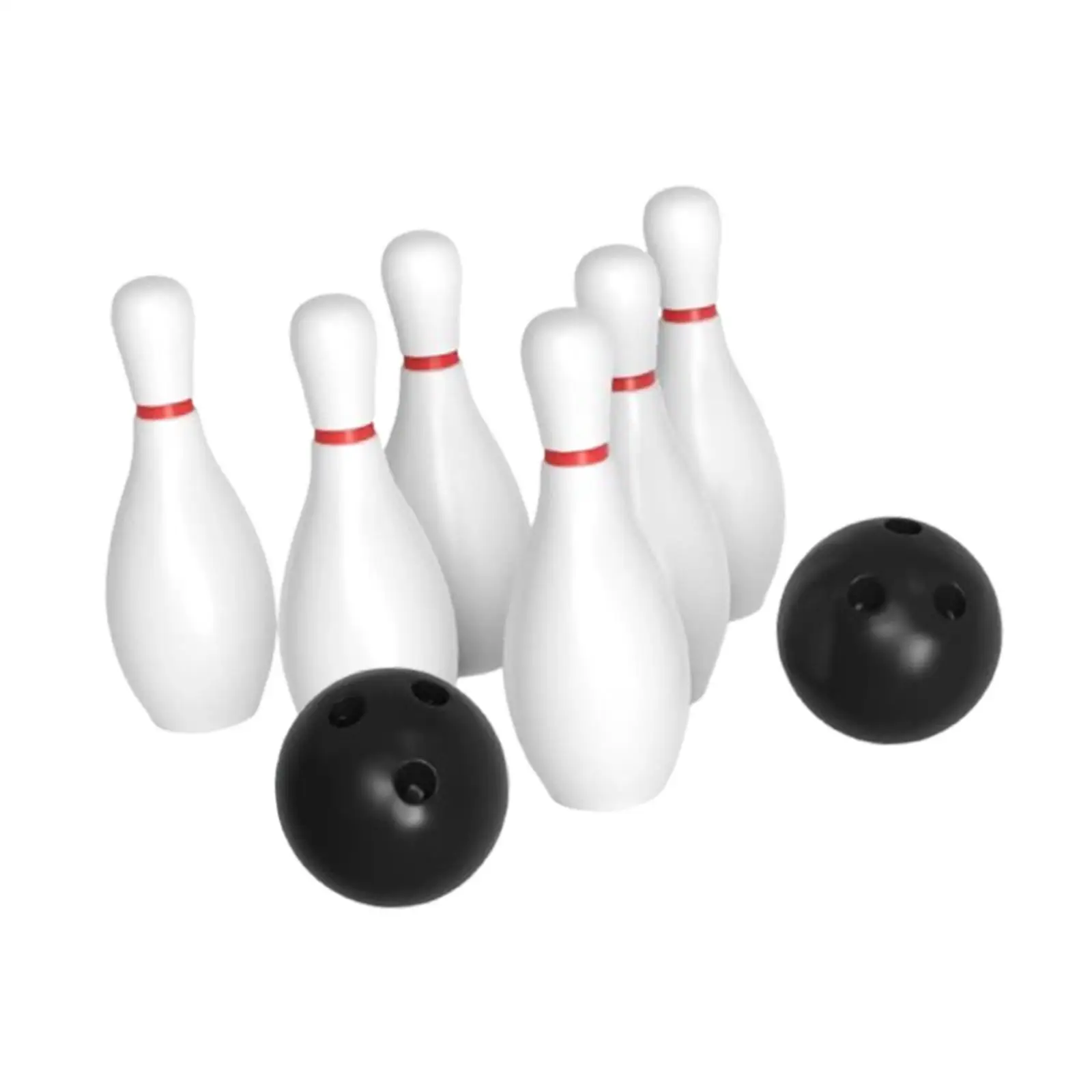 Bowling Alley Toy for Children 6 Pins 2 Balls ABS Material Educational Sports Game Hand Eye Coordination Kids Activity Set