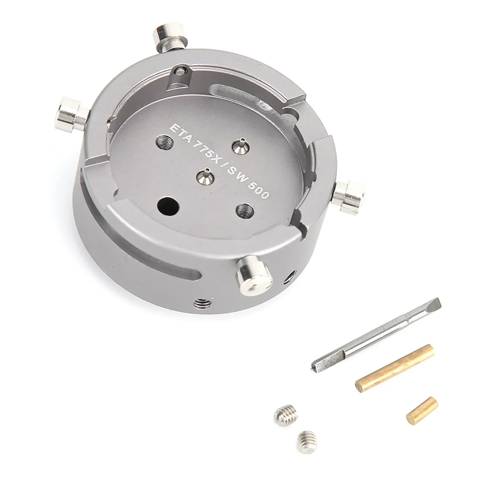 

Watch Tools NO.7750 Gray Movement Holder SW500/ETA775X Metal Movement Holder Watch Movement Holder