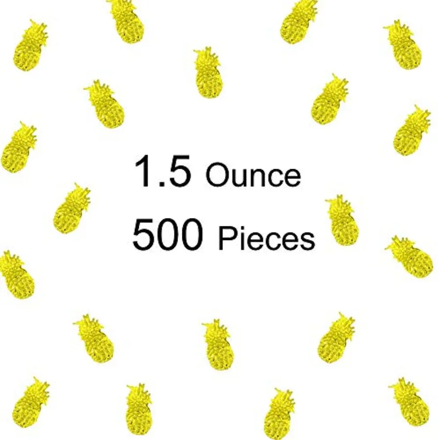 Confettis d'été à paillettes d'ananas, décoration de Table pour cadeaux de fête, pour Luau Tropical, Jungle hawaïenne, plage, thème de mariage, partie d'île