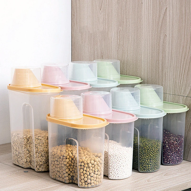 Large Capacity Sealed Transparent Storage Box for Cereals, Grains and Beans