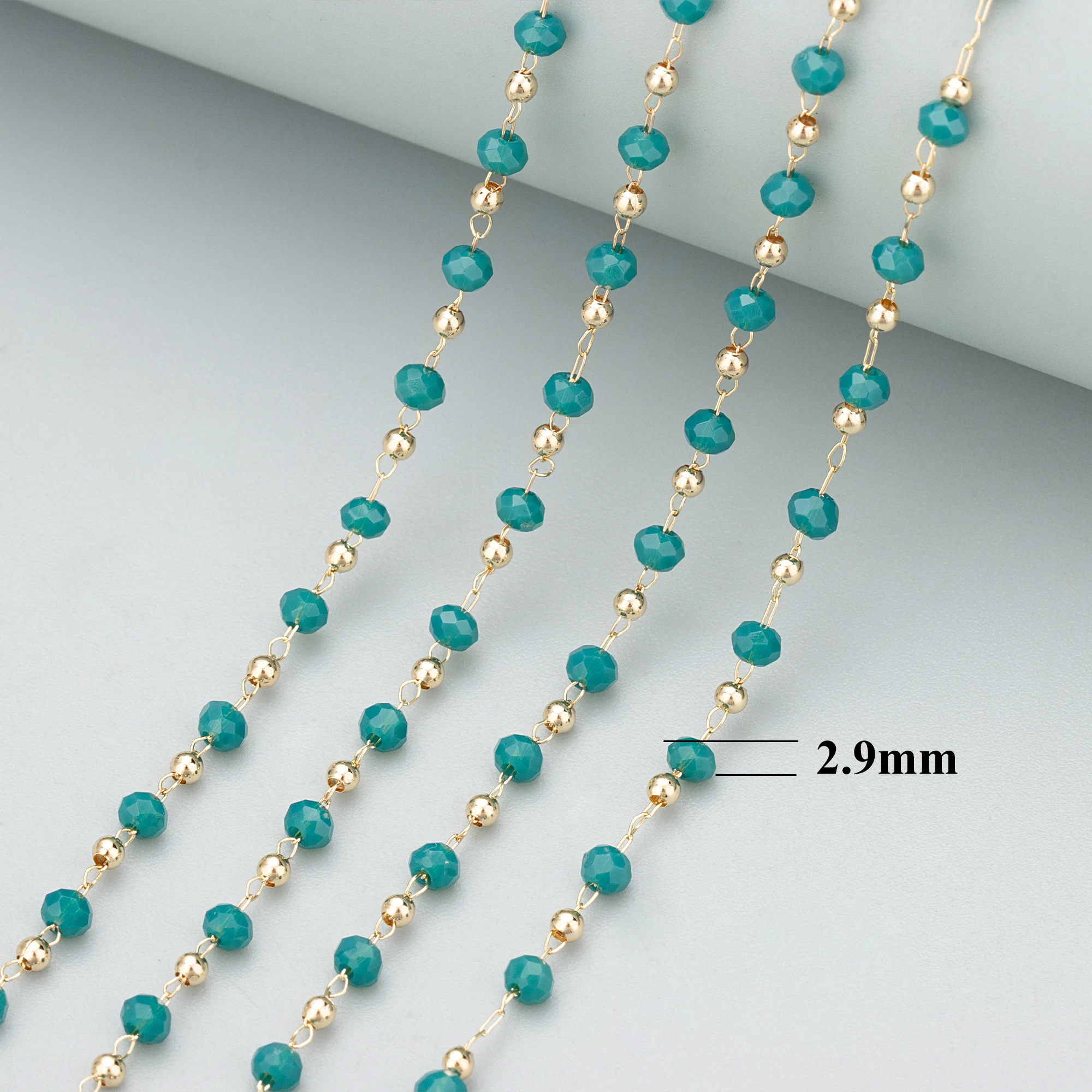 GUFEATHER C184,Diy Chain,Pass REACH,นิกเกิลฟรี,ทอง18K,ทองแดง,ลูกปัดทำด้วยมือ Diy สร้อยข้อมือสร้อยคอ,เครื่องประดับ,1เมตร/ล็อต