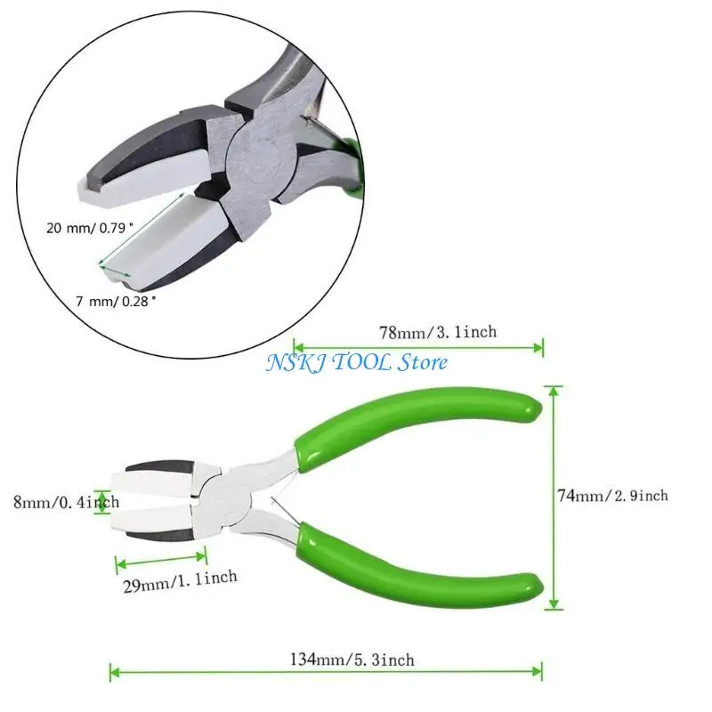 L8RC 경량 나일론 플라이어 와이어 굽힘 펜치 나일론 턱 펜더 와이어 모양의 플라이어