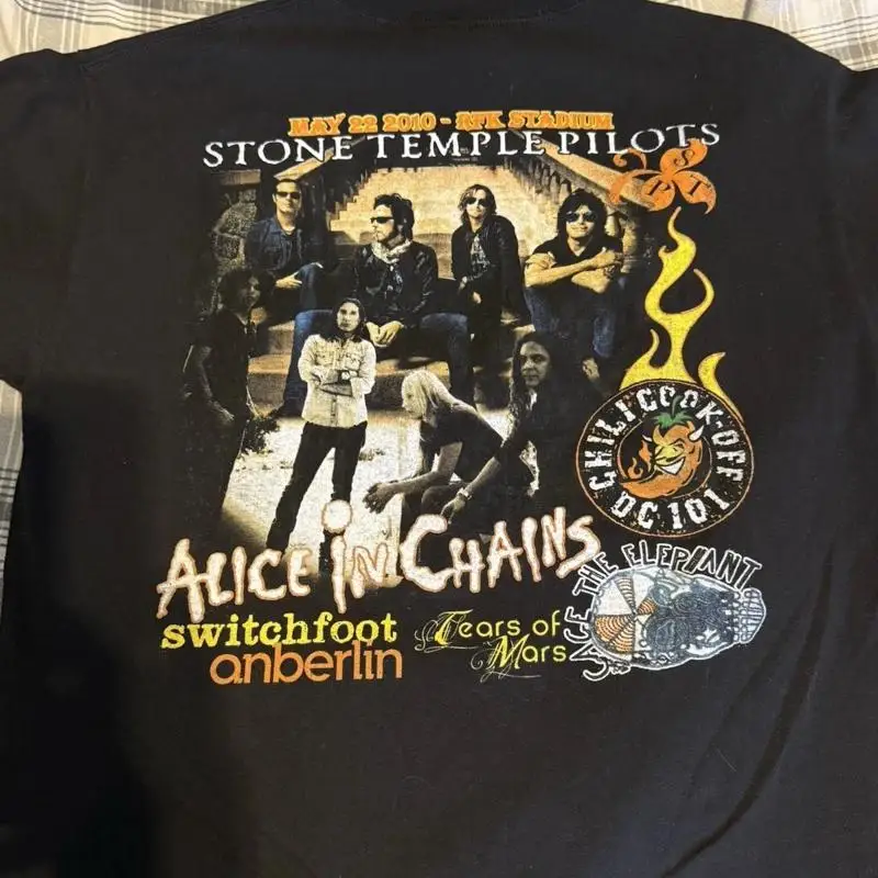 Chili Cook Off Shirt Dc101 2010 Stone Temple Pilots Alice In Chains Herren L