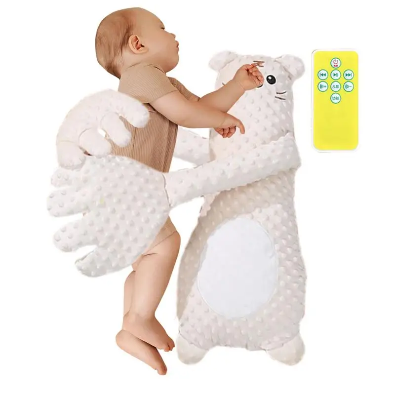 아기 진정 손바닥 손 AntiStartle 어린이를위한 수면 보조 장치 유아용 원격 제어 손 손바닥이있는 질감 진정 손바닥 손