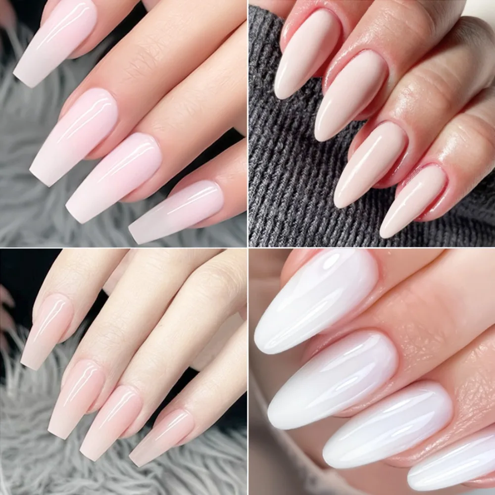 موضة 15 مللي تمديد جيل للأظافر نقع قبالة هلام الصلب الذاتي التسوية البناء هلام الفرنسية مسمار ملصقات الأظافر صالونات #1