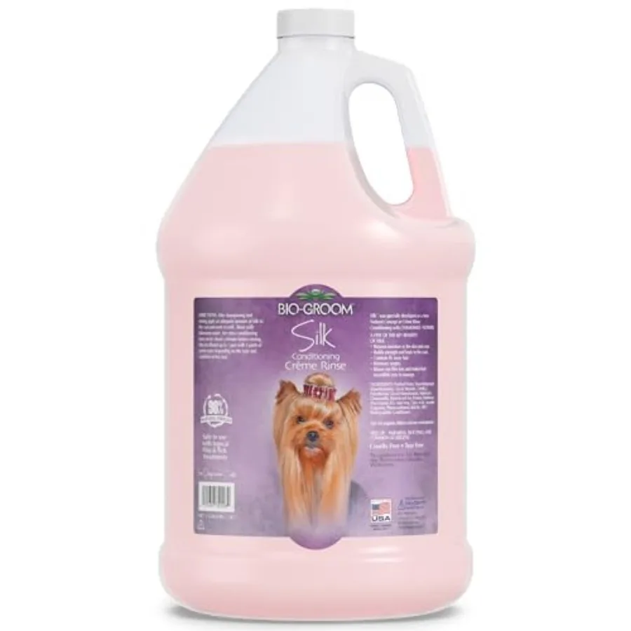 

Silk Creme Rinse Dog and Puppy Conditioner - Hair Detangler for Dogs, Moisturizes Skin and Coat, Removes Tangles and Frizz, Mad