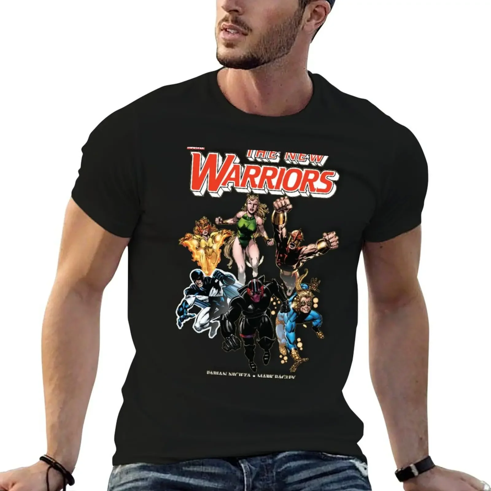 The New Warriors Issue #1 T-Shirt anime stuff plain custom t shirt anime figures vintage t shirt men