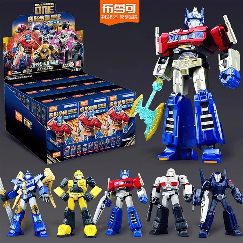 ブロキーズ X トランスフォーマー オールスター5 オリジンズ ムービー公式 - オプティマスプライム＆メガトロン アクションフィギュア トイ オリオンパックス オーナメント ギフト