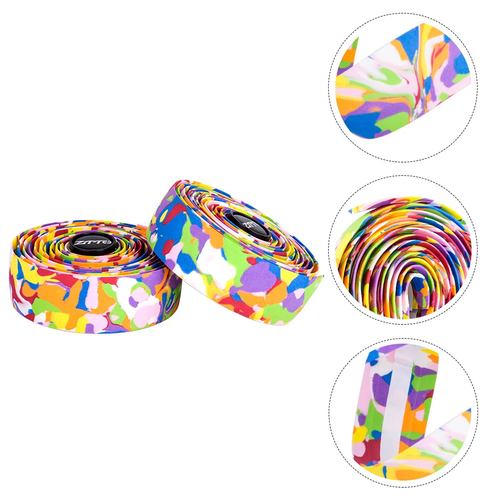 

Taper Handlebar Strap Duct Bike Straps Mountain Colorful Synthetic Sponge Black