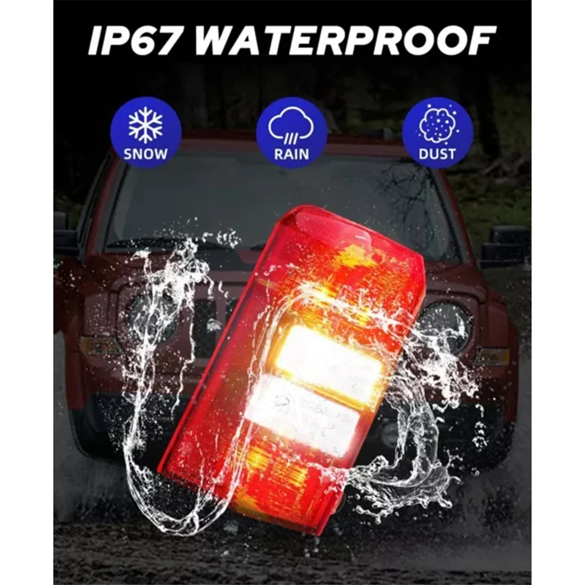 Linker Achterlicht Achterlicht Achterbumper Signaal Achterlicht Voor Jeep Patriot 2008-2017 5160364af 5160364ag