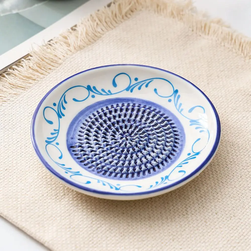 Kitchen Ceramic Garlic Grater Manual Ginger Masher Plate For Vegetable Spice Paste Sauce Making Herb Grinding Accessory