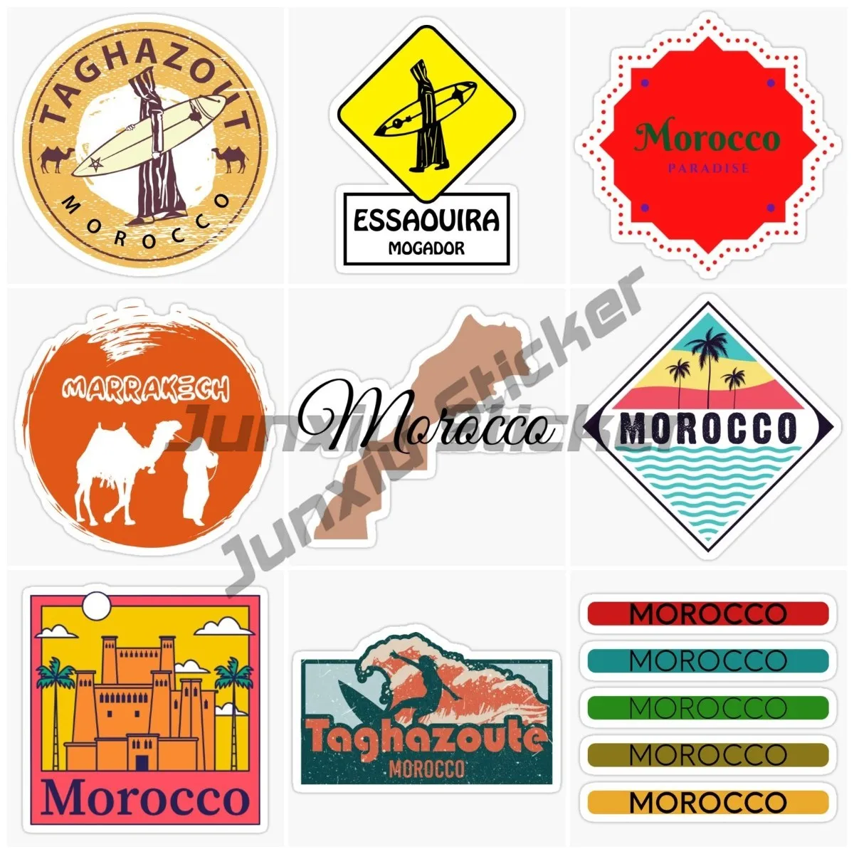 

MERZOUGA MOROCCO Self-adhesive Car Sticker Styling Vinyl Reflective Car Sticker Waterproof Fashion Pvc Decorate Decals