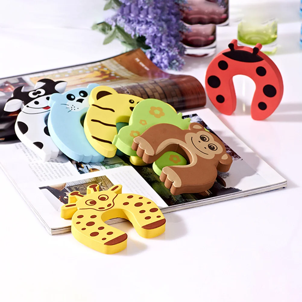 10 個のドアストッパーベビーフィンガーピンチガード Eva 耐久性のある安全クッションドアが閉まるのを防ぎます幼児の指ガード