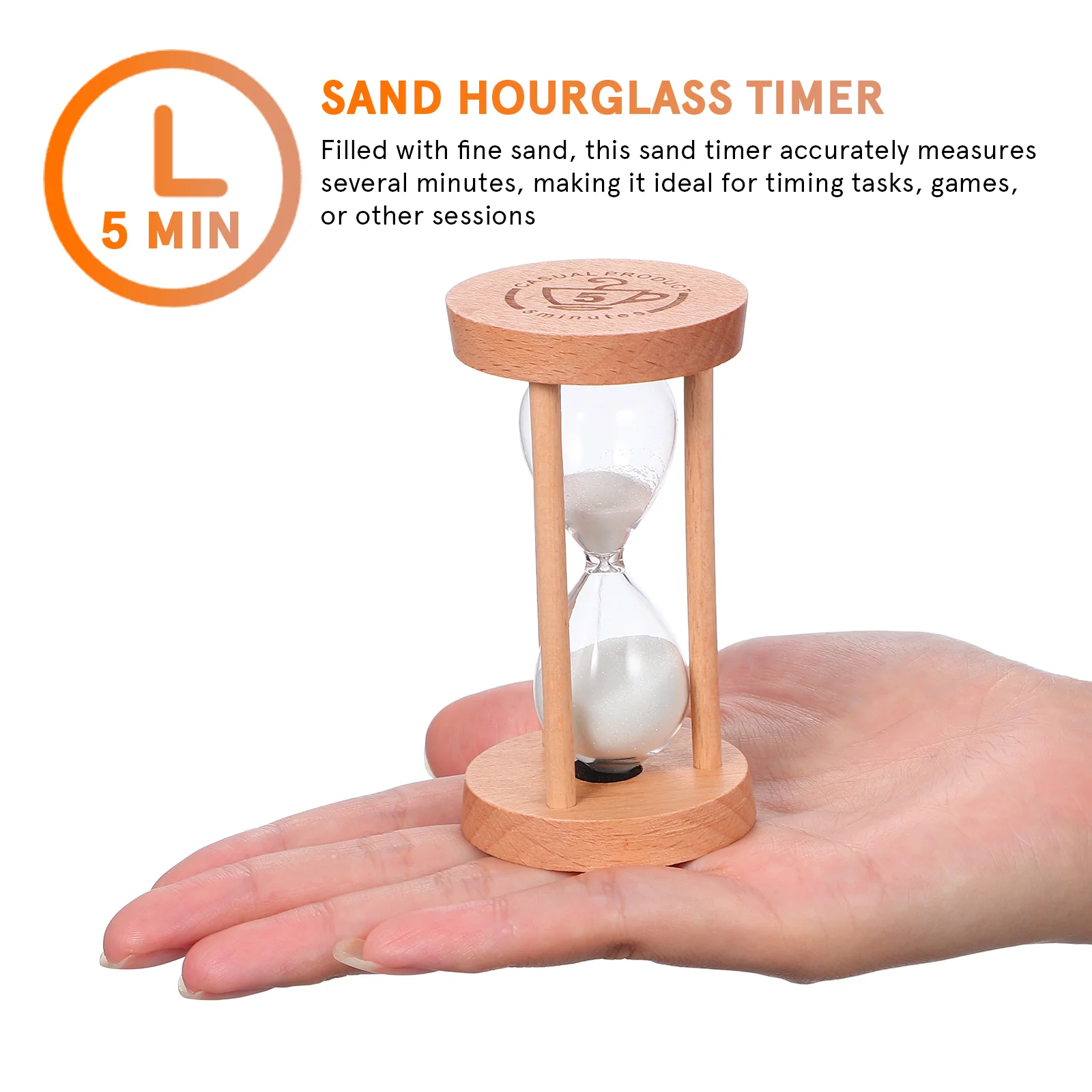 2 pièces horloge de sable minuterie de sable décor sablier minuterie table bois sable minuterie cuisine minuterie chronométrage outils chambre décor 5 Min