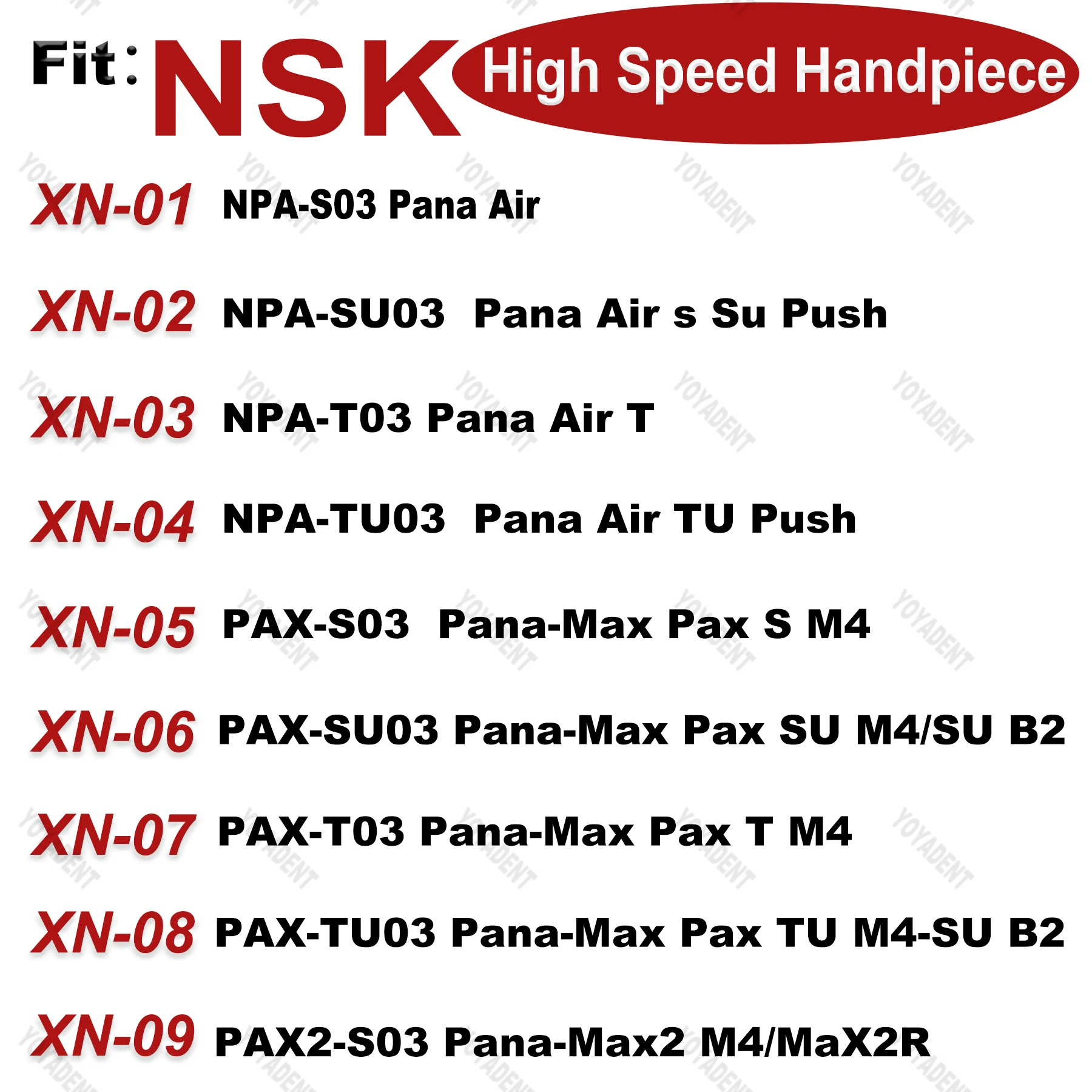 Fit NSK S-Max M900L High speed Handpiece Dental Turbine Cartridge Air Rotor Dentistry Handpiece Accessories