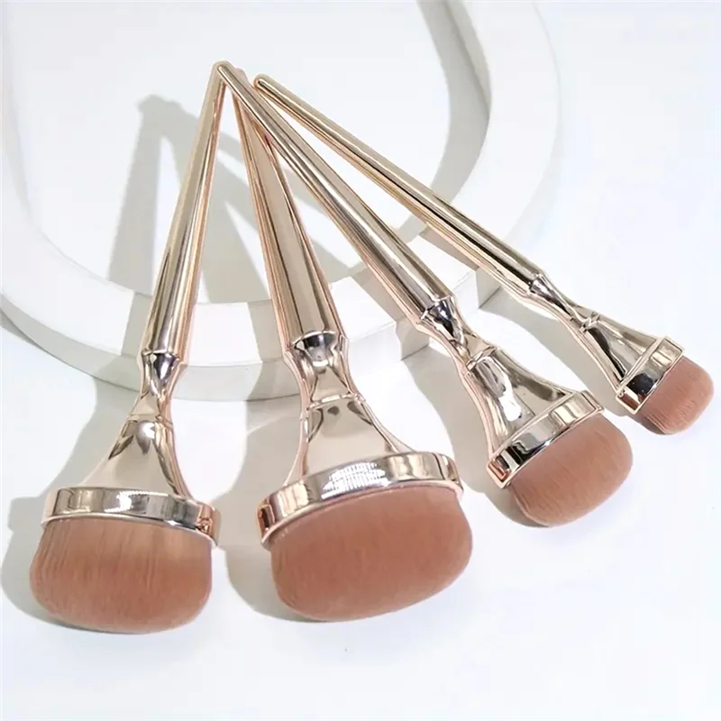 

9 Golden Oval Makeup Brush Beginner Brush Foundation Blush Traceless Makeup Brush Set Eyeshadow Brush Set-B09B