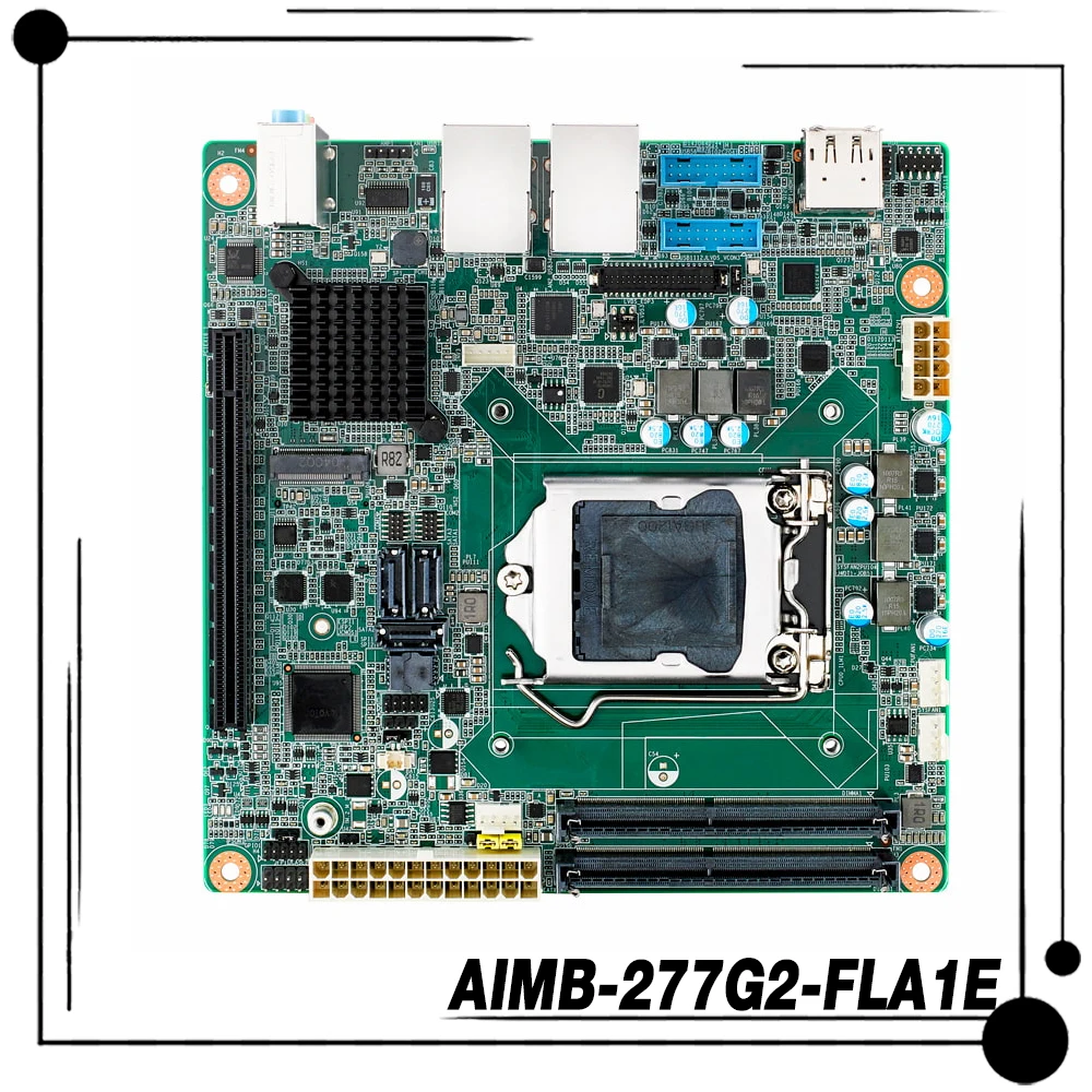 AIMB-277G2 For Advantech Industrial Computer 10 generation mini motherboard AIMB-277G2-FLA1E Q470E DDR4 1200 AIMB-277