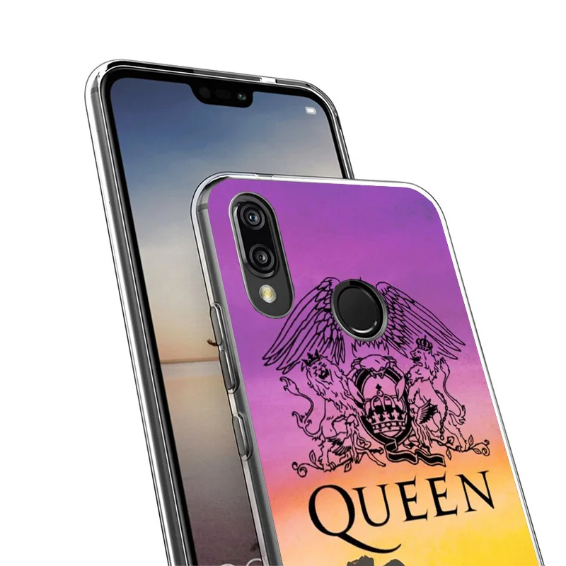 Rock Funky Freddie Mercury Queen Phone Case For Huawei P40 P30 P20 P10 Lite Mate 20 10 Pro P Smart Z Y5 Y6 Y7 Y9 Personalized Pr