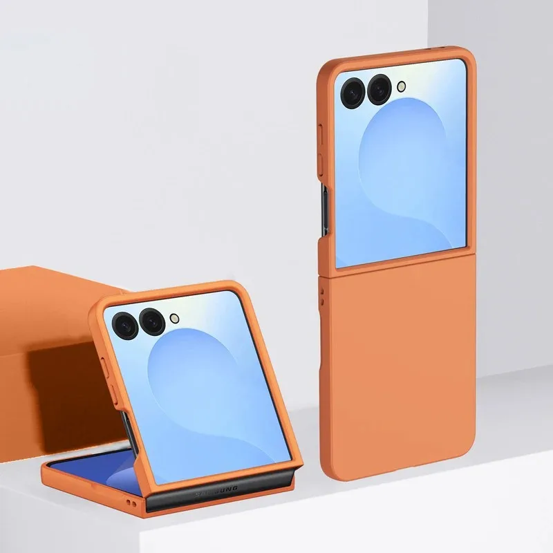 Ultra Dünne Schlanke Matte Hülle für Samsung Galaxy Z Flip 7 6 5 4 3 Flip7 ZFlip7 Harte PC Stoßfeste Abdeckung für Samsung Z Flip7 Flip6