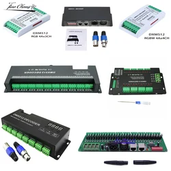 DMX512 RGB RGBW LED controller 3/4/6/12/ 24CH 30CH 30 Channel  2A 3A 5A dmx decoder Dimmer Driver For 5050 RGB RGBWW LED strip