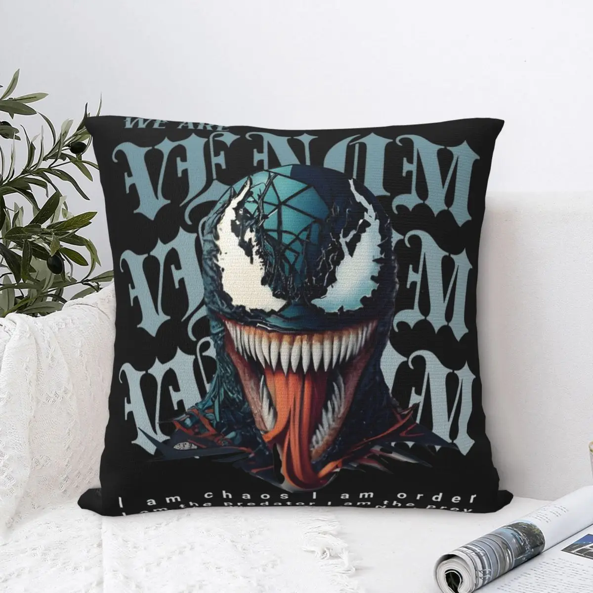 Venom We Are Venom Pillow Covers Printed Polyester Cushion Cover Decor Throw Pillow Case Cover Home Wholesale 40*40cm Multi Size