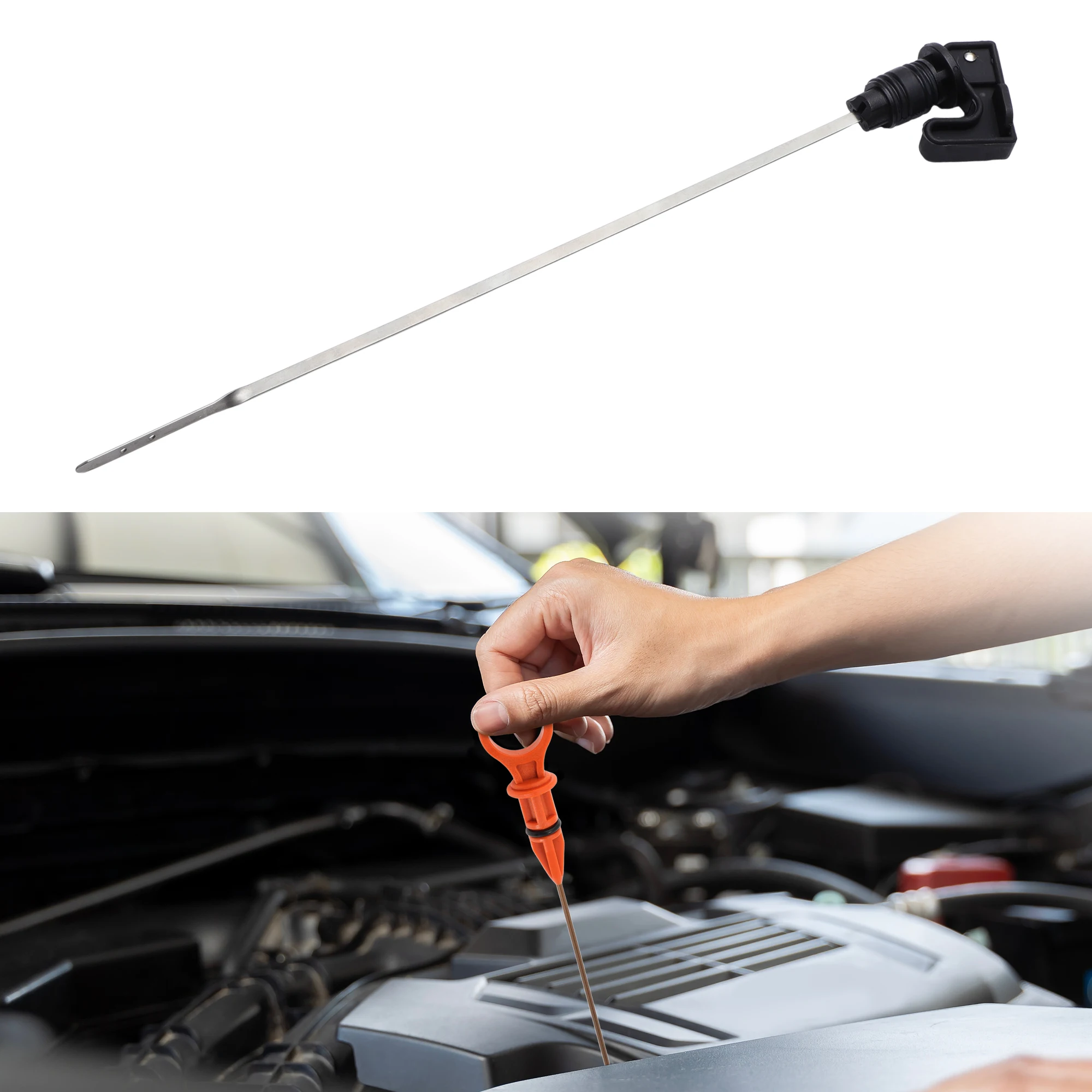 UXCELL Oil Dipstick Oil Level Dip Stick No.3023488 for Polaris ACE 900 16-19 Black 1 Pc