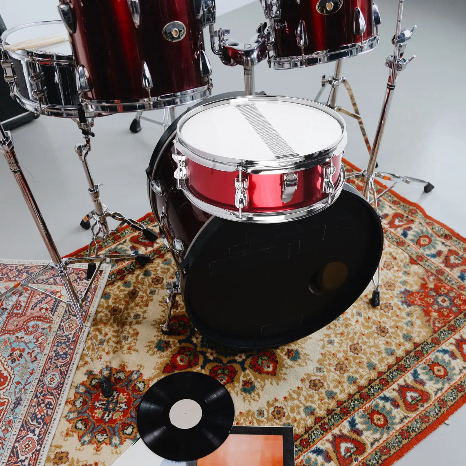 

Stainless Steel Snare Wire Durable Rust proof Easy Installation Snare Drum String Belt Instrument Accessory Percussion Drum S